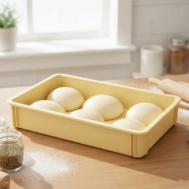 리빙메이트 국산 PP 베이커리 피자 도우박스, 1개