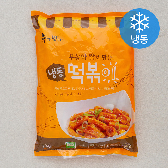 유기방아 떡볶이떡 (냉동), 1kg, 1개