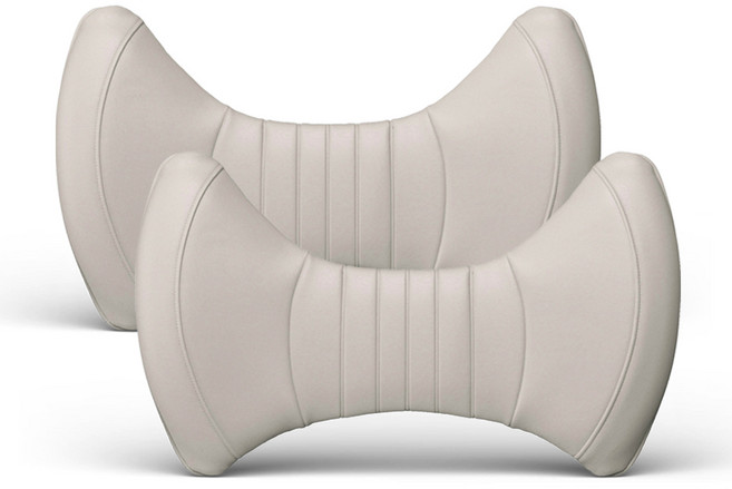 아임반 자동차 리본 허리쿠션 3세대, 코튼베이지, 2개