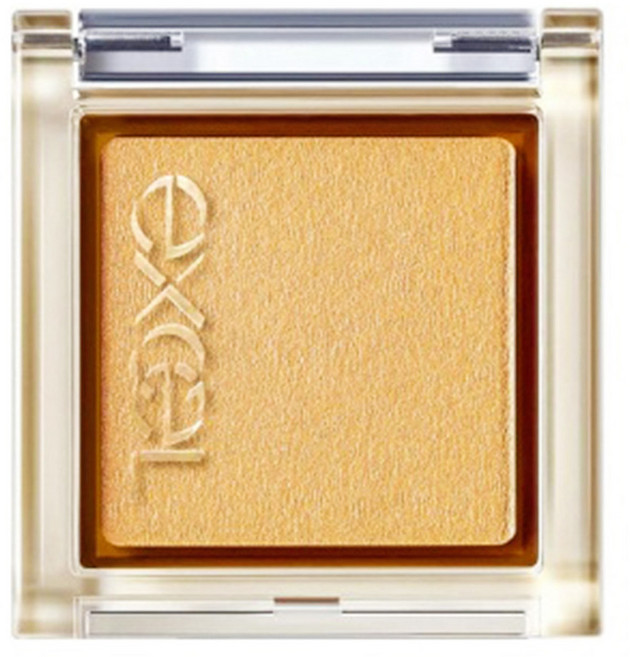 日本 excel 藝采單色眼影 1.2g, #R06 向葵芥黃, 1個