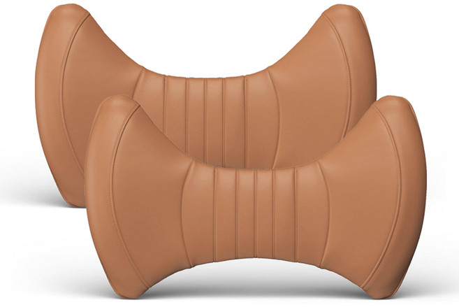 아임반 자동차 리본 허리쿠션 3세대, 어스브라운, 2개