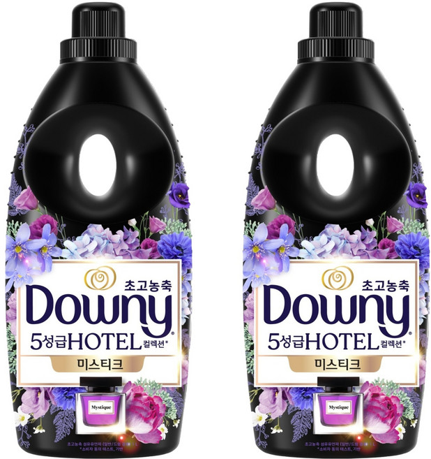 다우니 초고농축 호텔 컬렉션 섬유유연제 미스티크 본품, 1L, 2개