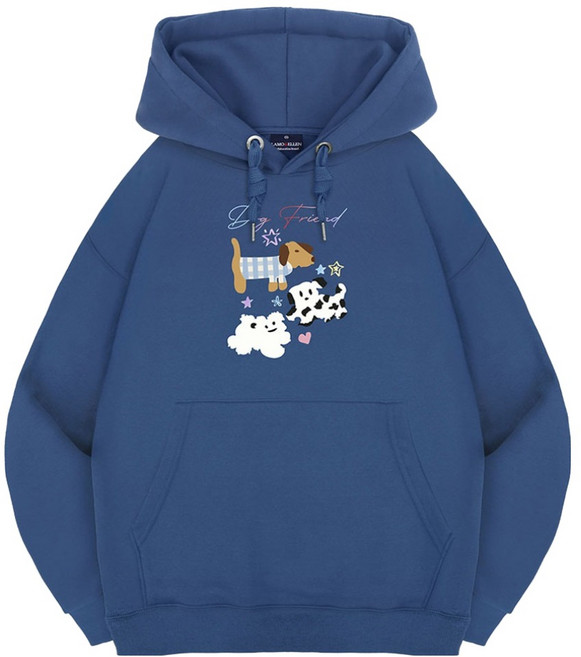 엘런아시 도그프렌드 오버핏 후드티