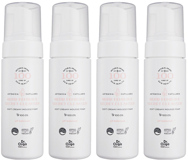 [비건라이프] 닥터올가 허브 페미닌 시크릿 클렌저, 150ml, 4개
