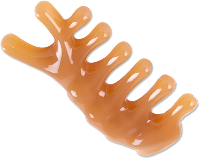 떼루와 두피 괄사 마사지기 빗, 1개