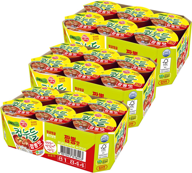 OTOKI 不倒翁 冬粉杯麵 炒碼麵口味 38.2g, 18個