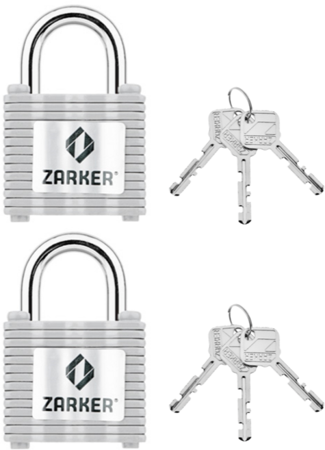 자커 철판 자물쇠 N25, 2개