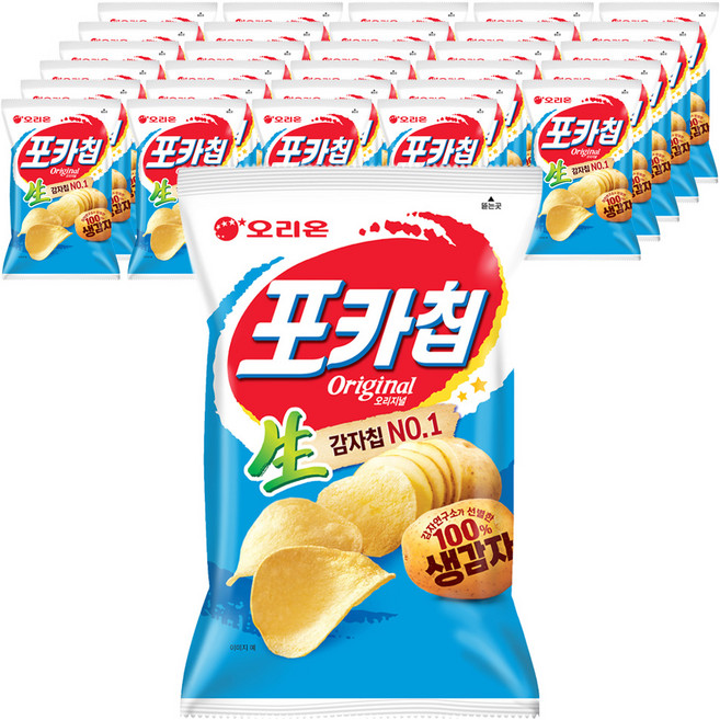 오리온 포카칩 오리지널, 66g, 40개
