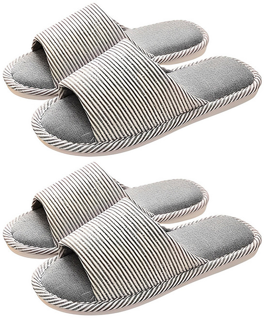 아리코 스트라이프 거실화, 블루그레이, 2개