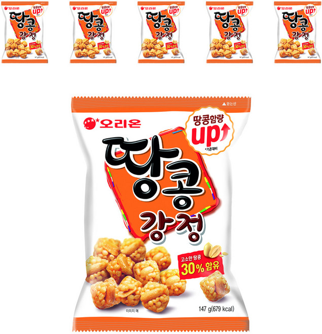 오리온 땅콩강정, 147g, 6개