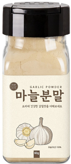 바른미각 마늘 분말, 1개, 60g