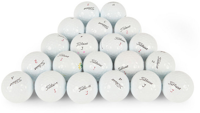 Titleist PRO V1 V1X二手高爾夫球 A+級, 2組, 白色, 10個