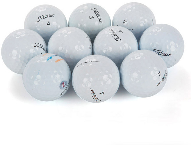 Titleist PRO V1 V1X二手高爾夫球 A+級, 1組, 白色, 10個