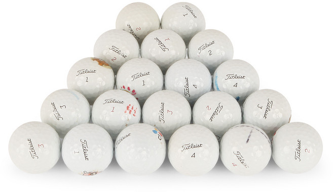 Titleist PRO V1 V1X二手高爾夫球 A級, 白色, 20個, 1組