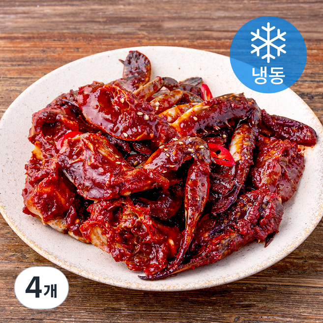 믿음게장 양념게장 (냉동), 500g, 4개