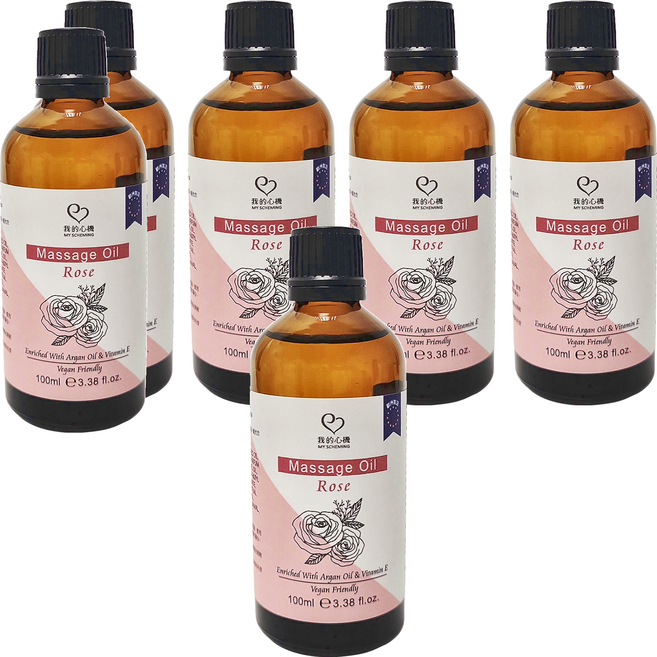 MY SCHEMING 我的心機 玫瑰太陽花潤澤身體按摩油, 100ml, 6件
