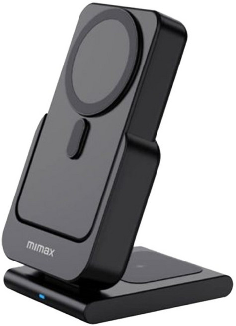 mimax 米覓 三合一磁吸無線充支架行動電源 10000mAh USB-C/Lightning 540g, W20, 經典黑