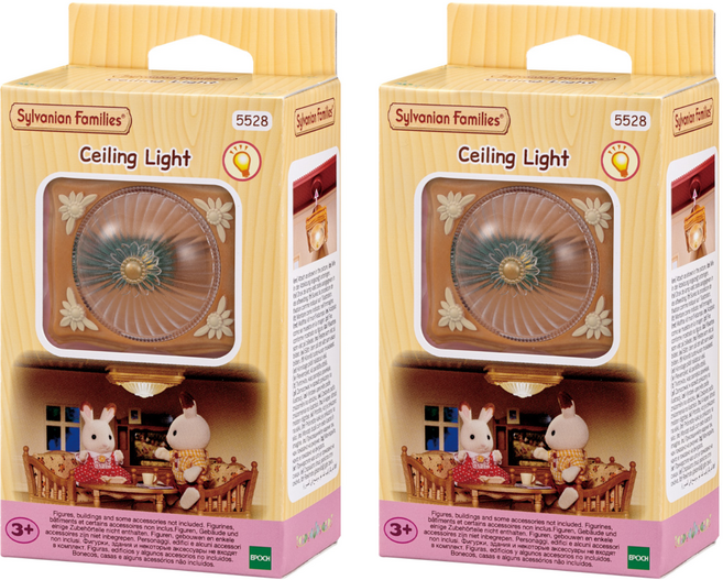 실바니안패밀리 클래식 천장등 피규어 5528, 2개