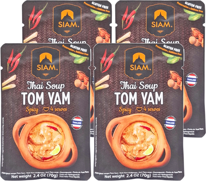 SIAM 冬蔭功湯膏, 70g, 4包