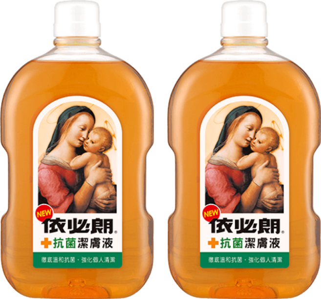 依必朗 抗菌潔膚液, 1L, 2瓶