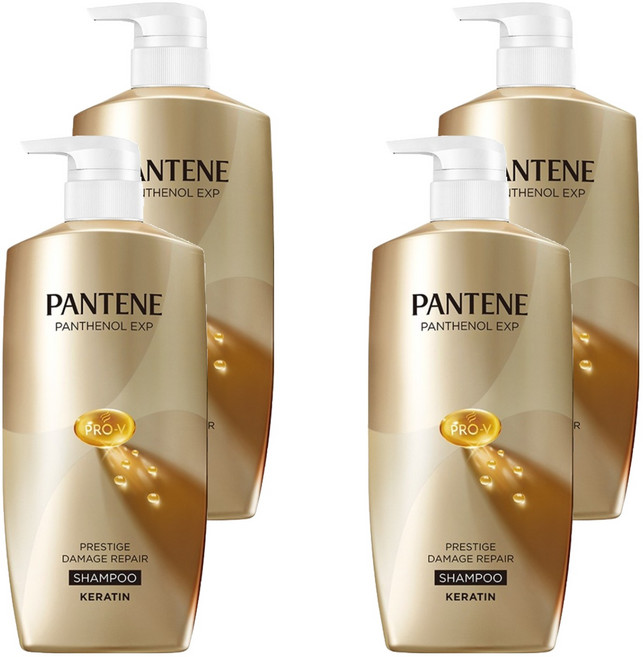 PANTENE 潘婷 奢華修護受損洗髮乳, 4個, 750ml