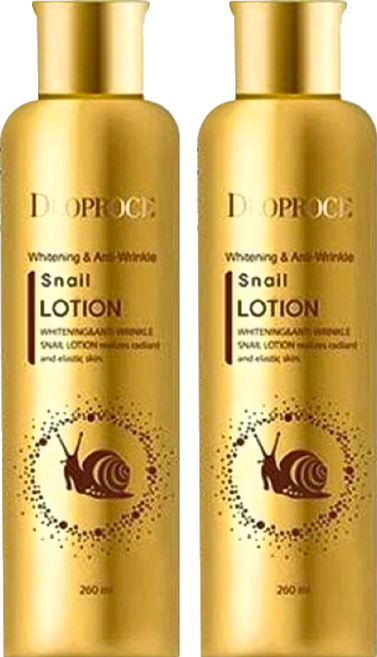 DEOPROCE 迪普詩 蝸牛柔白撫紋精華乳, 260ml, 2瓶