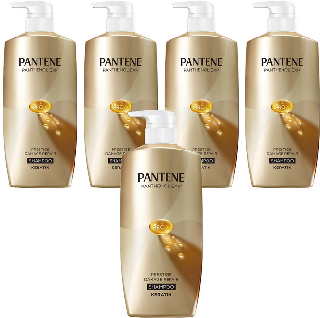 PANTENE 潘婷 奢華損傷修護洗髮乳, 5個, 750ml