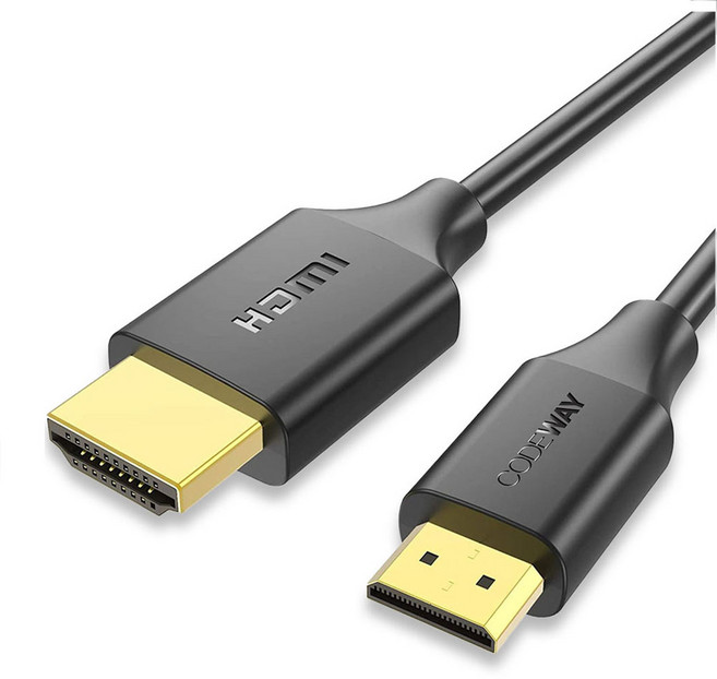 코드웨이 Mini HDMI to HDMI 2.0 케이블, 1개, 1m