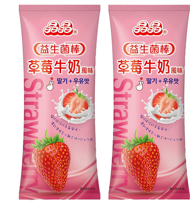 晶晶 益生菌草莓牛奶風味棒, 680g, 2包