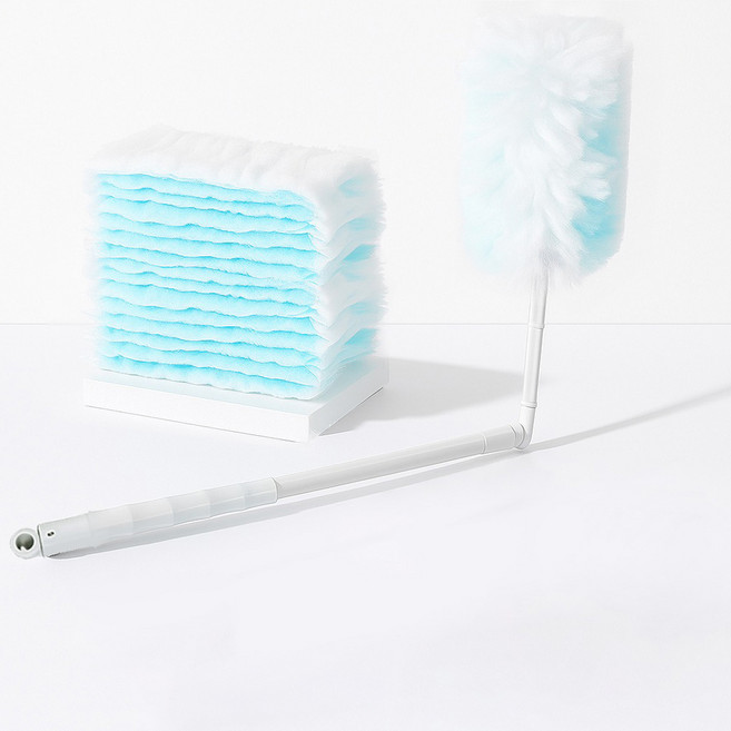 Postroad 靜電可伸縮除塵撣 主體 + 15入補充包組合, 混合色, 3套