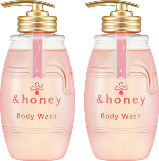 &honey melty蜂蜜綻嫩淨白喚膚沐浴露 玫瑰, 500ml, 2瓶