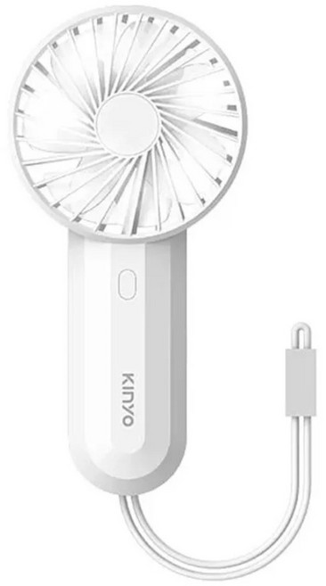 Kinyo USB手持雙扇葉風扇, UF178W, 白色