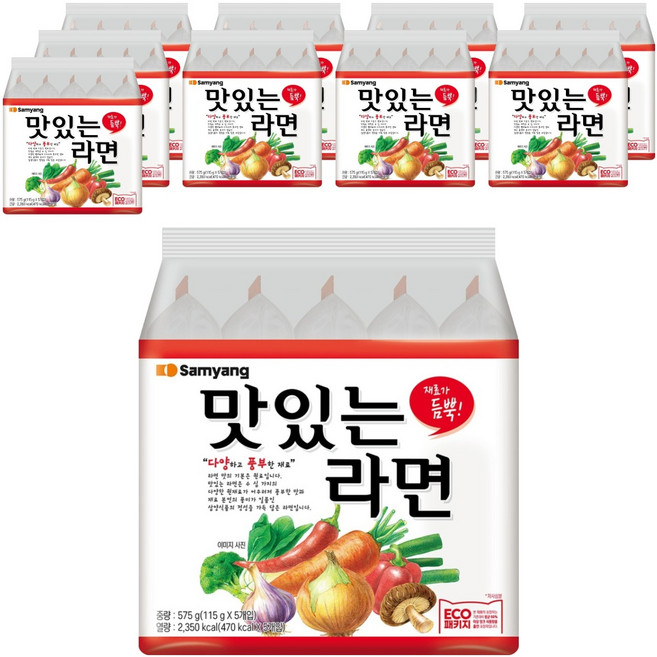 삼양 맛있는라면 115g, 10개