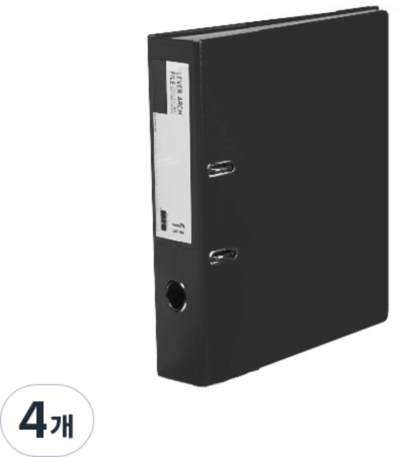 희망사무포인트 LA 합지 바인더, 흑색, 4개