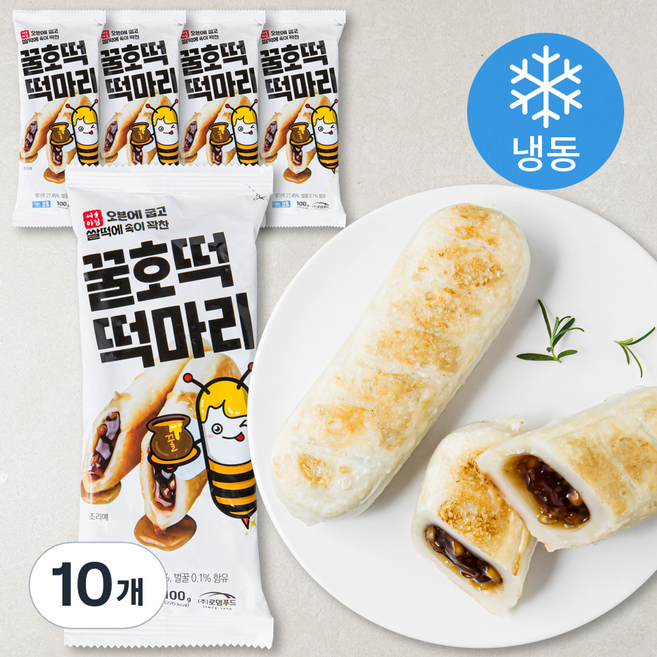 서울마님죽 꿀호떡 떡마리 (냉동), 100g, 1개입, 10개