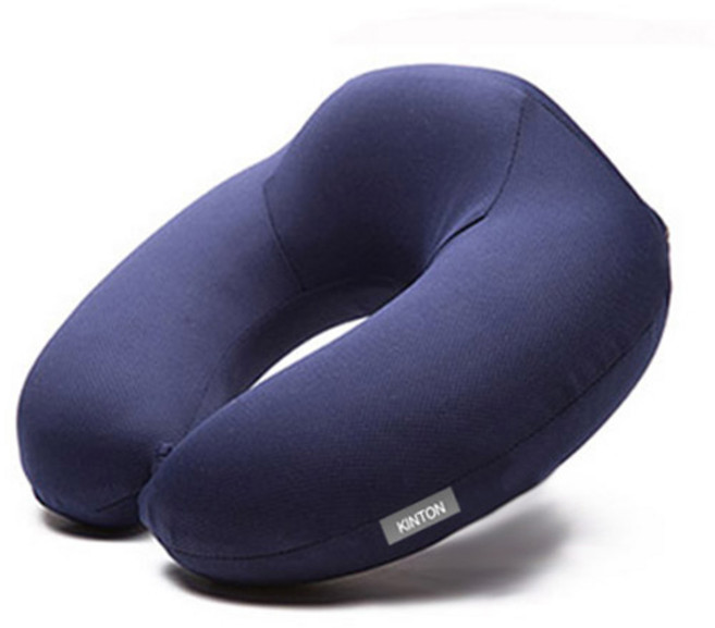 킨톤 여행용 U자 통풍 메모리폼 목쿠션, 네이비