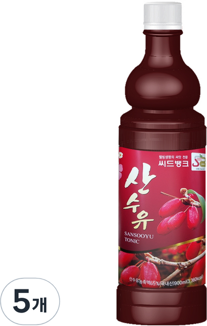 씨드뱅크 산수유 엑기스, 900ml, 5개