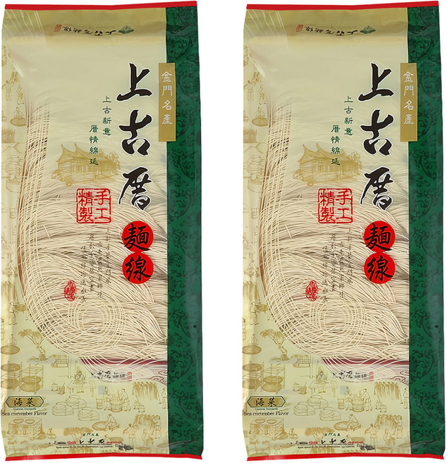 聖祖食品 上古厝海菜麵線 全素, 400g, 2包