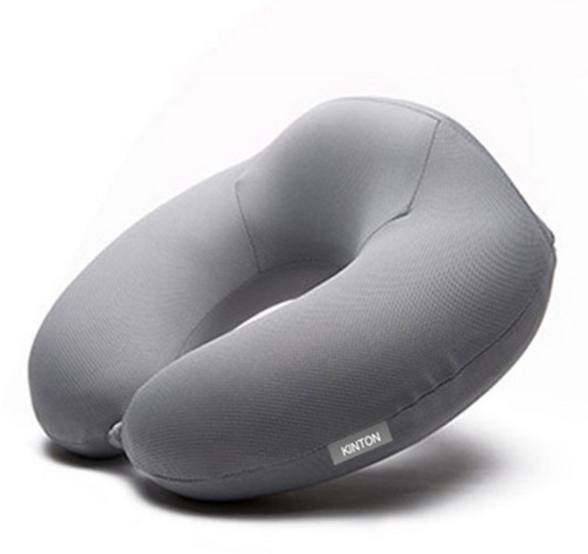 킨톤 여행용 U자 통풍 메모리폼 목쿠션, 그레이