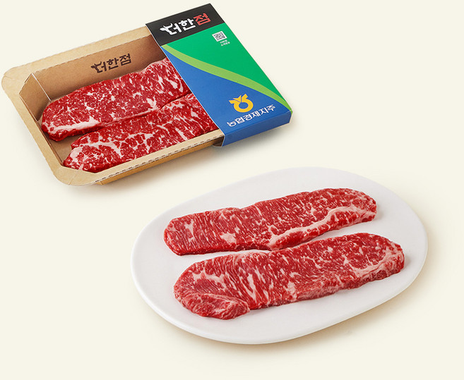 농협경제지주 더한점 1등급 채끝 구이용 (냉장), 1개, 200g