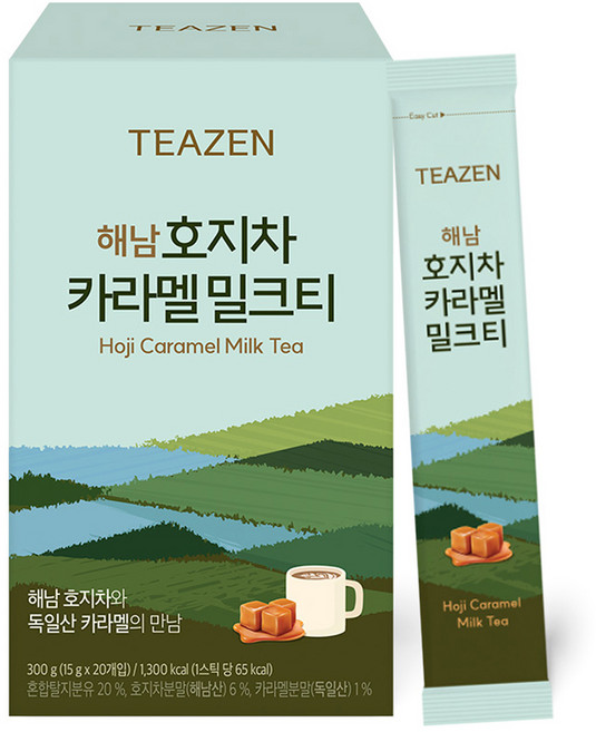 티젠 해남 호지차 카라멜 밀크티, 15g, 20개입, 1개