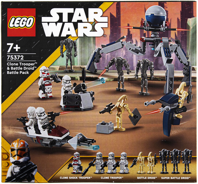 LEGO 星際大戰 75372 克隆人士兵TM與戰鬥機器人TM戰鬥包, 1個, 混合色