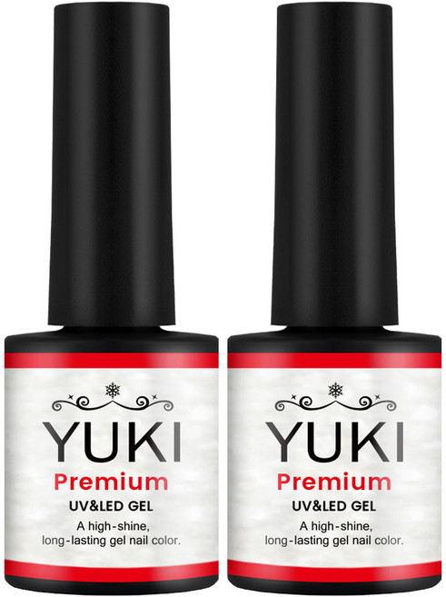 유키 프리미엄 컬러젤네일, 042호 화이트오로라, 10g, 2개