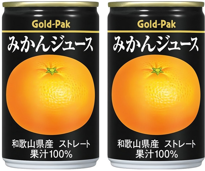 Gold-Pak 蜜柑原汁, 2個, 160ml