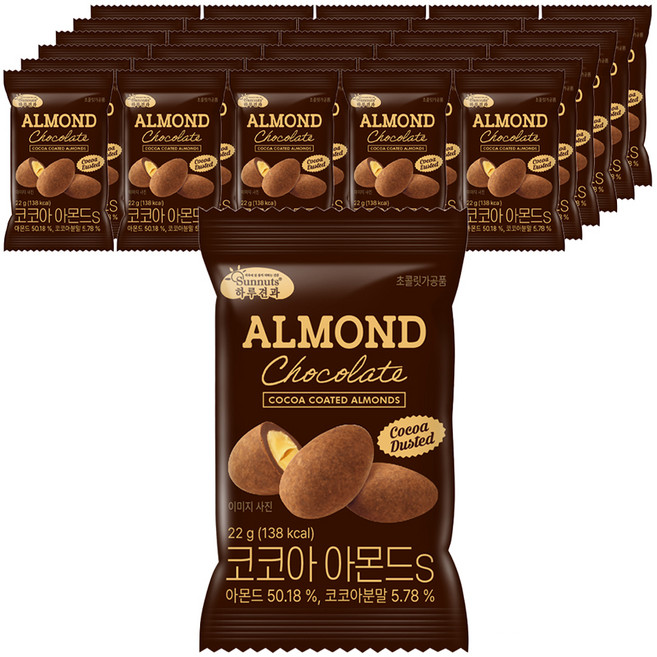 하루견과 코코아 아몬드, 22g, 40개
