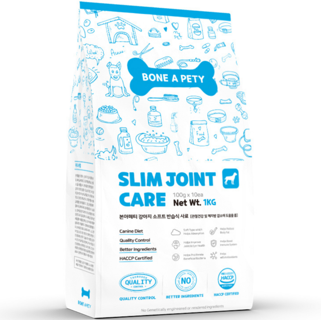 본아페티 강아지 기능성 사료, 다이어트(체중감소), 1kg, 1개