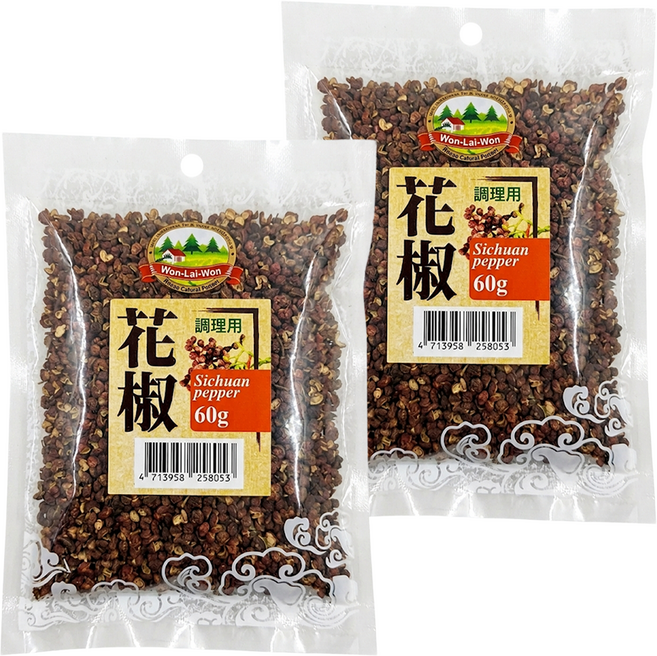 WON LAI WON 旺來旺 花椒, 60g, 2包