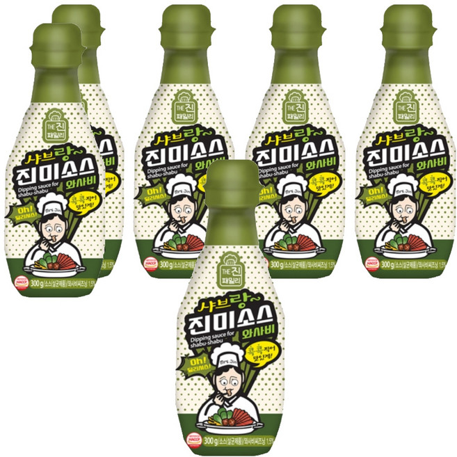 진미 THE진패밀리 진미소스 와사비, 300g, 6개