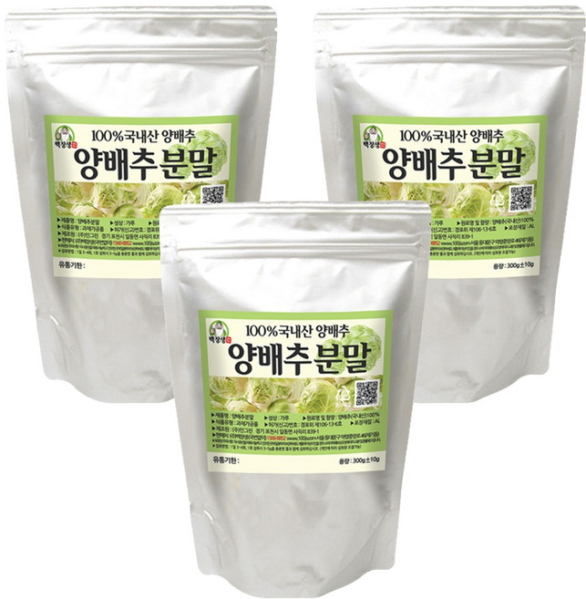 백장생 양배추 분말, 300g, 3개