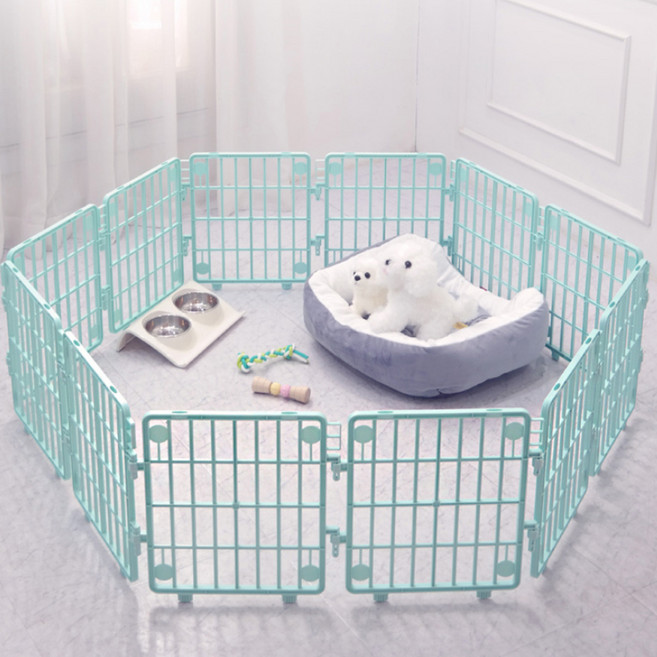 펫스토리 포그니 반려동물 울타리 12p, 코튼민트, 1세트